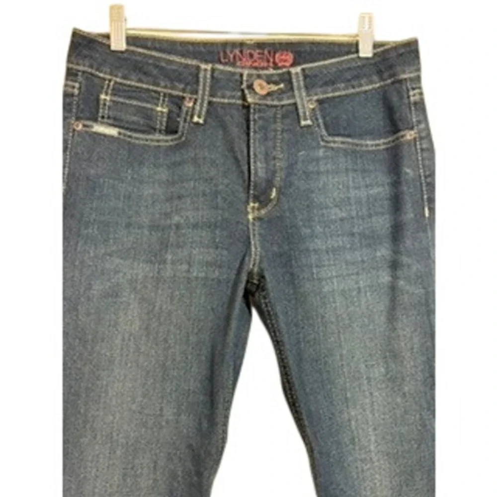 Cinch Lynden Dark Wash Flare Jeans Size 29/7 R Embroidered‎ Pocket Rodeo Boho